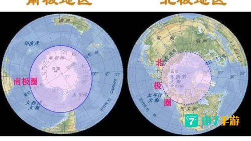 地球的南极北极都是冰天雪地