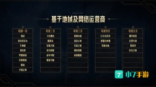 lol一区叫什么